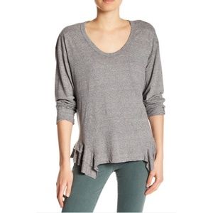 Current/Elliott The Tier Long Sleeve Tee Sz 3/L